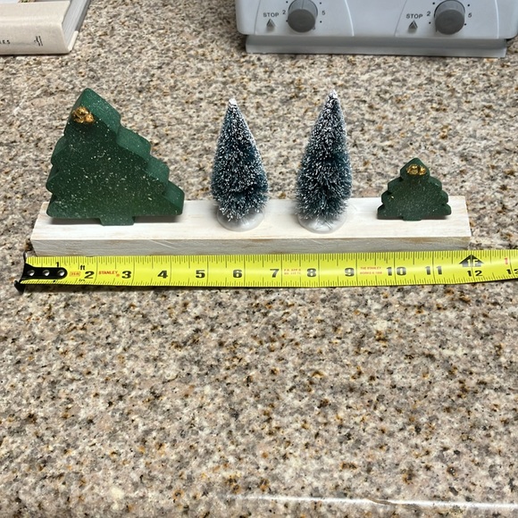 Christmas wood rustic tree decoration - Picture 3 of 5